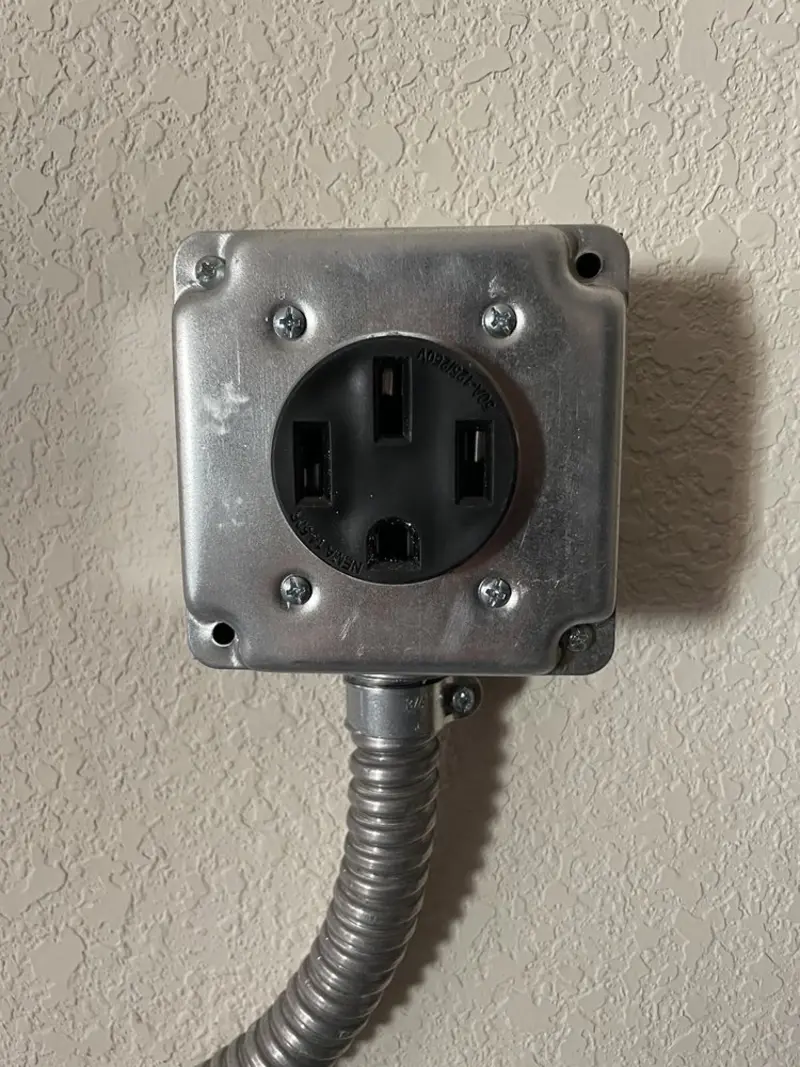 NEMA 14-50 outlet installed for Electrical Panel Upgrade in Beverly Hills